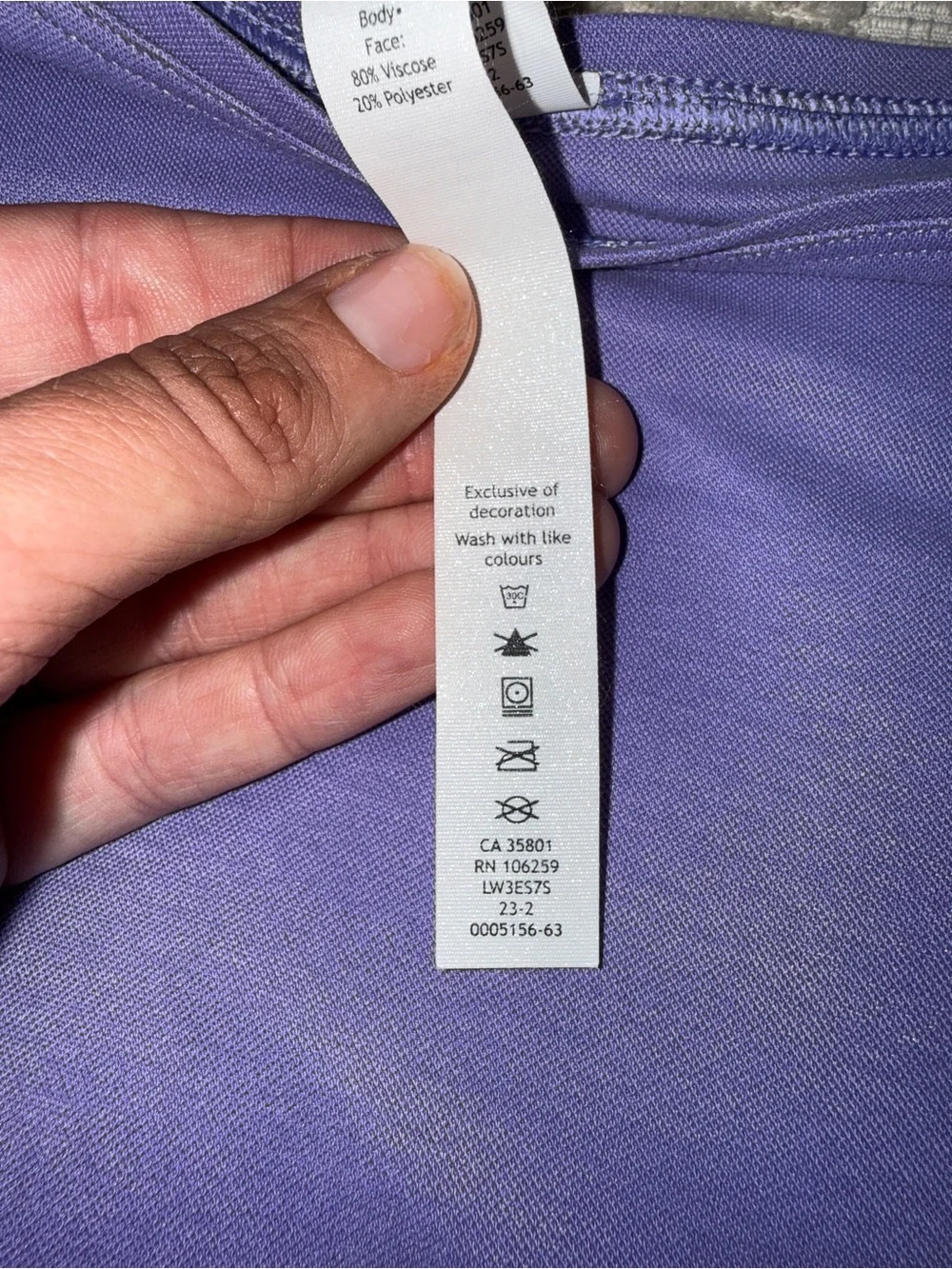NWOT Lululemon Back in Action Long-Sleeve Shirt *Pique Dark Lavender size 2